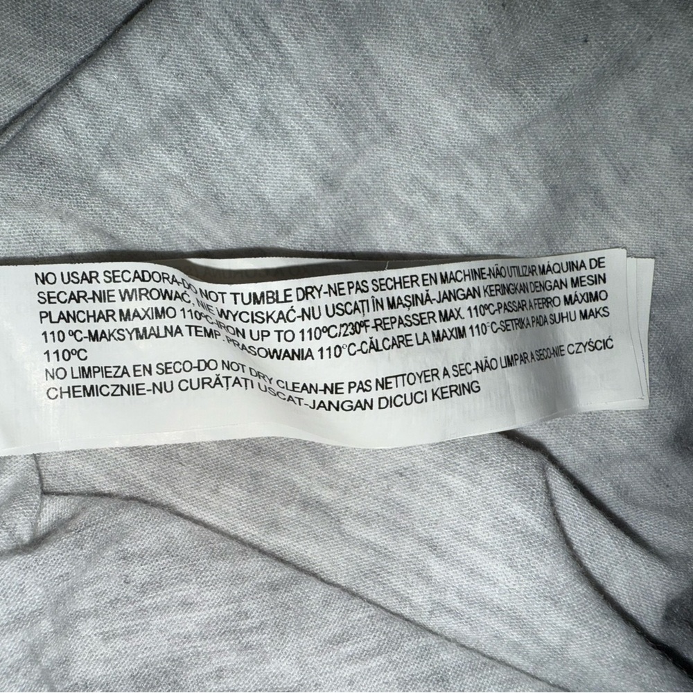 Zara Gray T-Shirt with Sheer Layer - Picture 10 of 11